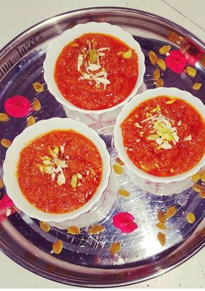 A picture of Gajar Ka halwa.