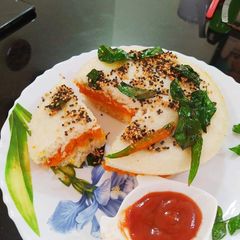 A picture of Layered Sooji Dhokla.