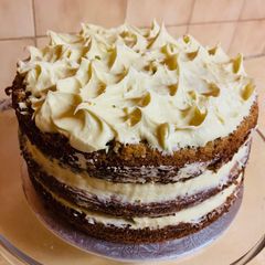 A picture of Carrot Cake with Cream Cheese Frosting💝.