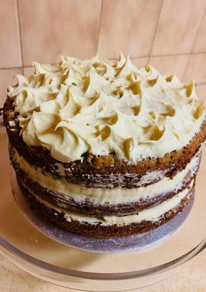 A picture of Carrot Cake with Cream Cheese Frosting💝.