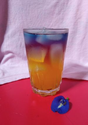 Foto resep Jeruk Peras ekstrak Bunga telang
