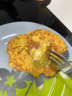 Una foto de Tortitas de maíz saludables estilo cachapas