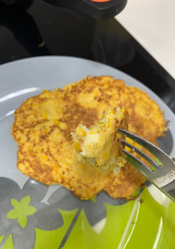 Una foto de Tortitas de maíz saludables estilo cachapas