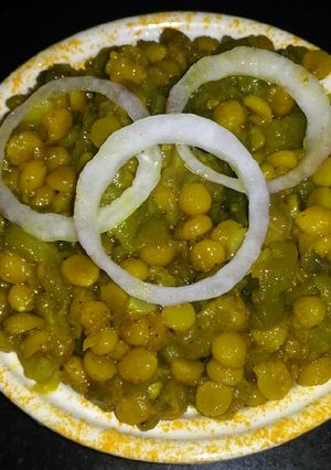 A picture of Ridge gourd sabji.