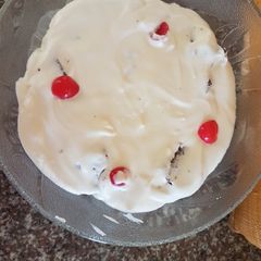 A picture of Yummy fruit Trifle.