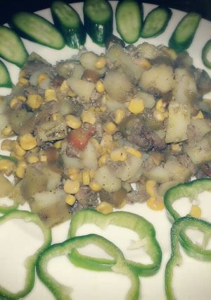 صورة لوصفة بطاطا بالكاري