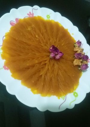 عکسی از دستور حلوای زعفرانی