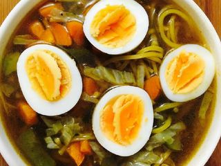 Veg Ramen noodles with eggs