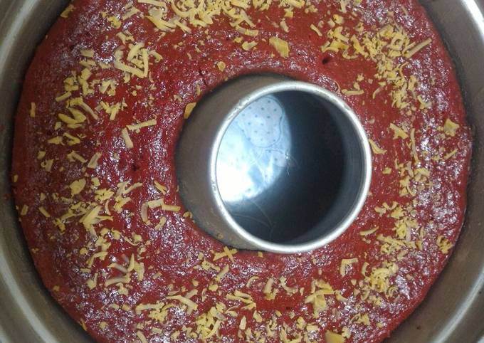 Resep Red velvet tanpa buah bit (no mixer n eggless) oleh bursyah