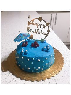 عکسی از دستور کیک تولد 💙 برای خودم😁