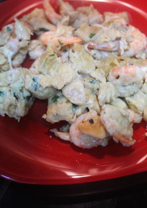 Una foto de Revuelto de gambas