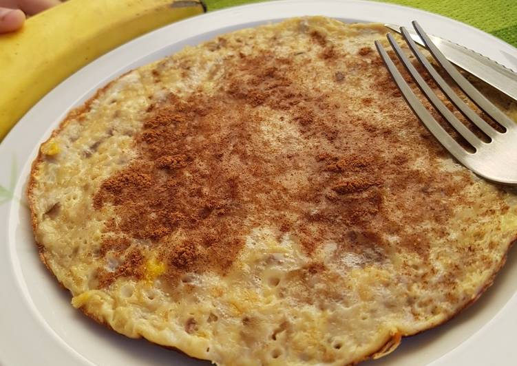 Tortilla de Avena y Banana, con Semillas y Canela Receta de Nutrim y