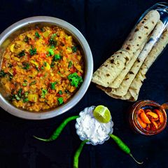 A picture of Bottle Gaurd Bharta.