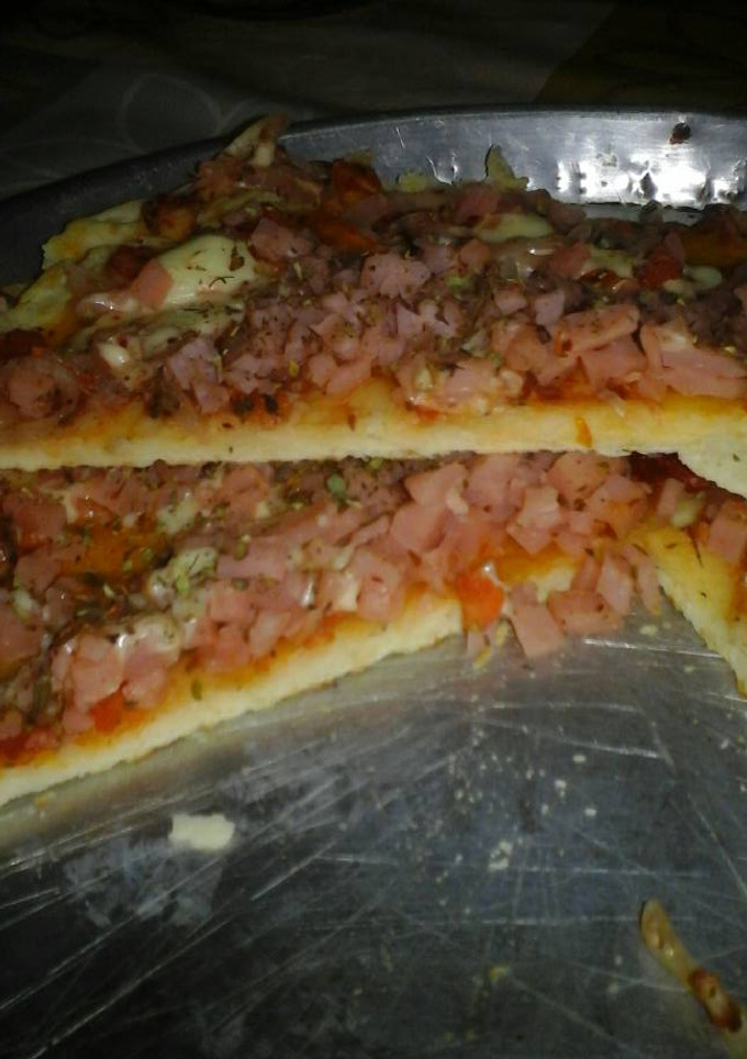 Una foto de Pizza sin horno (olla essen)