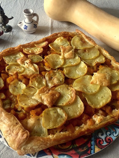 Foto di Torta salata con zucca 🎃 e cardoncelli 🍄