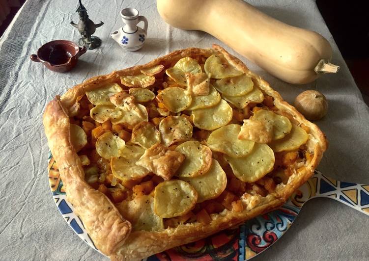 Torta salata con zucca 🎃 e cardoncelli 🍄