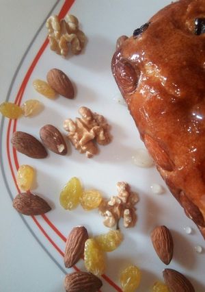 صورة لوصفة احلى كيك خفيف بالمكسرات والزبيب