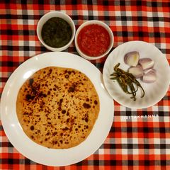 A picture of Sattu Ka Paratha.