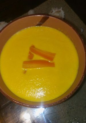 Una foto de Crema de zanahoria