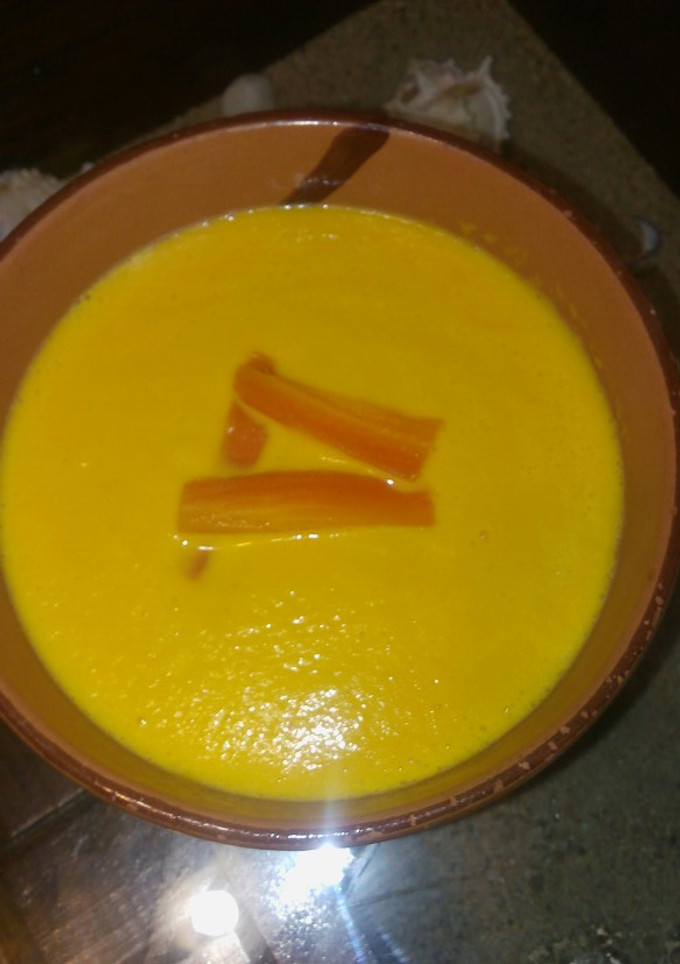Una foto de Crema de zanahoria