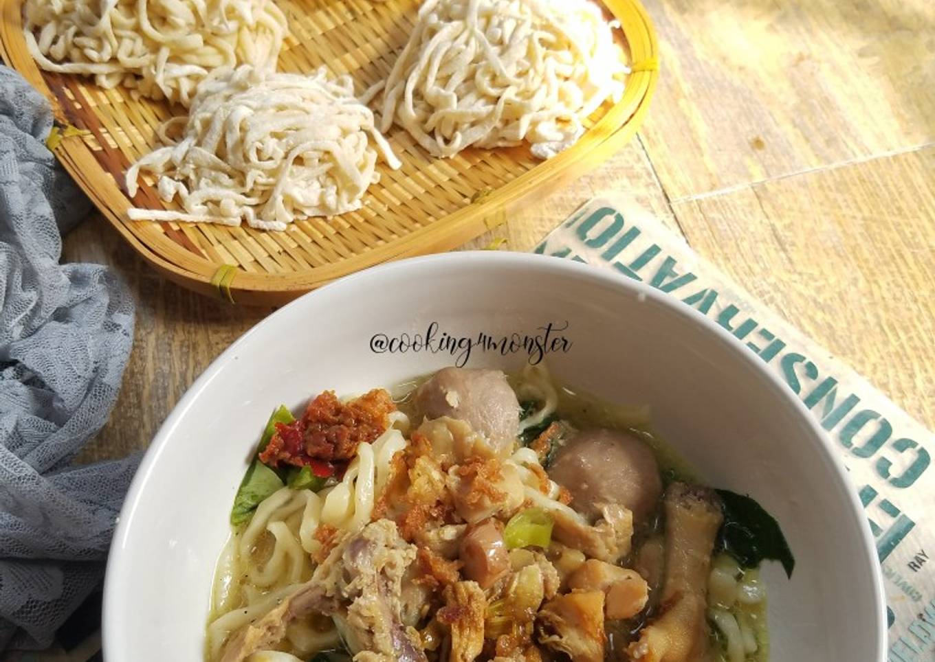 Mie Telur super enak kenyal persis seperti yg di abang2