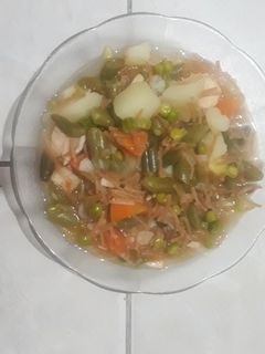 صورة لوصفة شوربة خضار بالفراخ