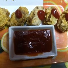 A picture of Besan k aloo tikki--.