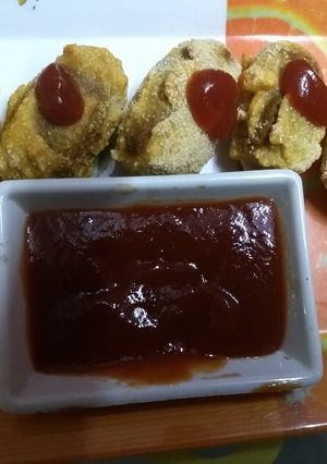 A picture of Besan k aloo tikki--.