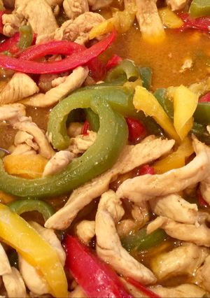 Una foto de Fajitas de pollo