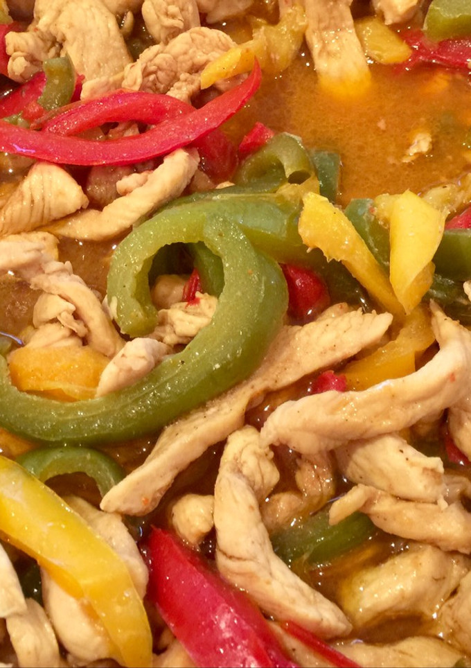 Una foto de Fajitas de pollo
