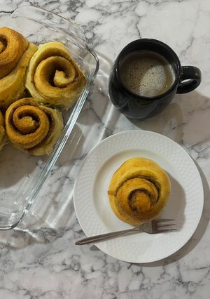 عکسی از دستور 🥐 رول دارچینی فوق العاده نرم و پنبه ای