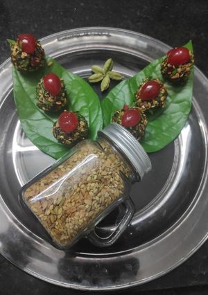 A picture of Homemade Mukhwas-Paan bites.