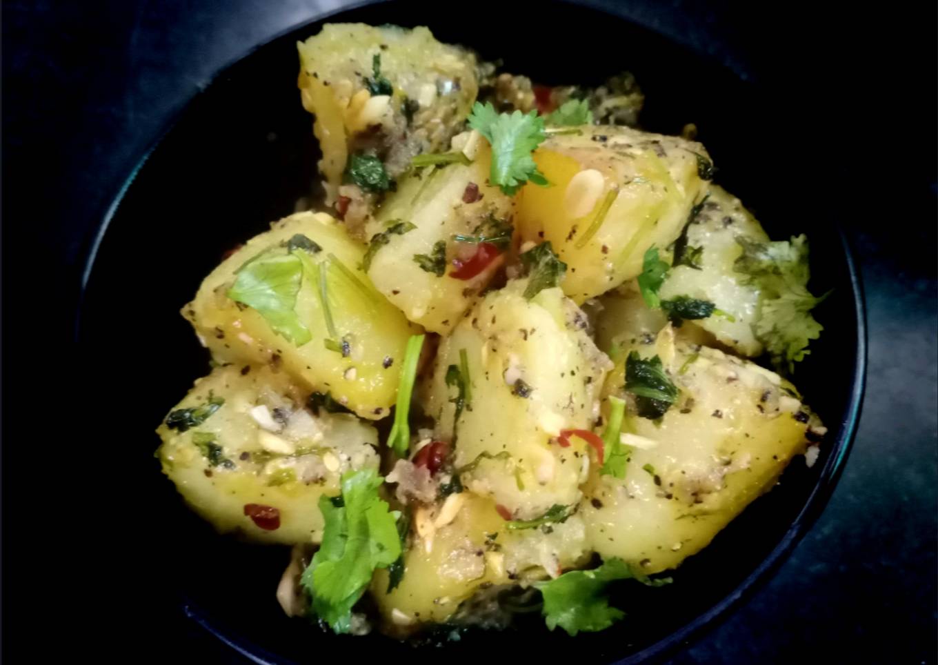 Indian Style Butter Garlic Potato