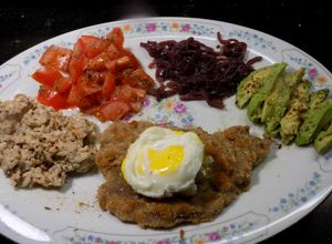 Una foto de Fuente con variedad de sabores y texturas - Sana !!!!