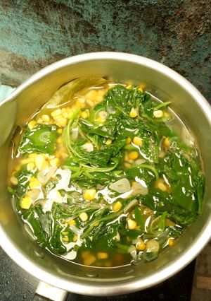 Foto resep Sayur Bening Bayam Jagung Manis