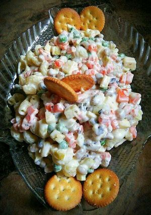 A picture of Rainbow fruit chaat.