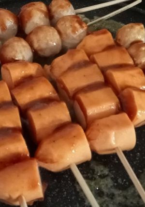 Foto resep Sosis dan pentol bakar bumbu BBQ