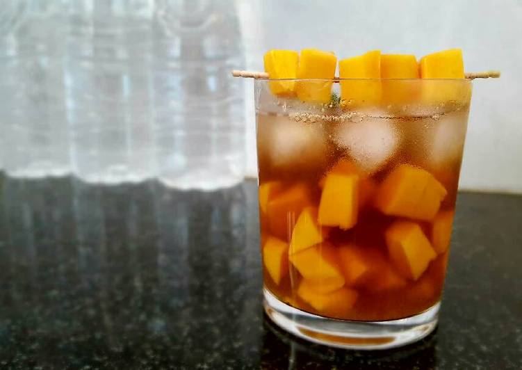 Recipe of Mango iced tea in 32 Minutes at Home