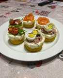 Mini cheesecake salate