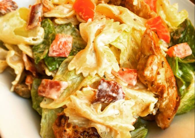 Steps to Make Any-night-of-the-week BLT Pasta Salad with Chicken &amp; Ranch Dressing