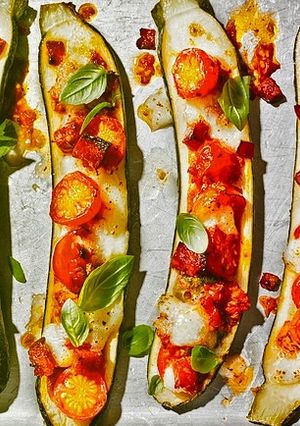 Une photo de La courgette pizza