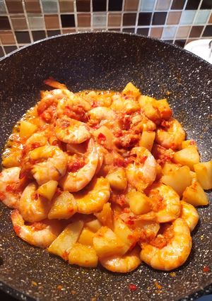 Foto resep Balado Udang Kentang