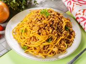 Gambar spaghetti daging cincang