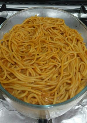 صورة لوصفة سباغيتي