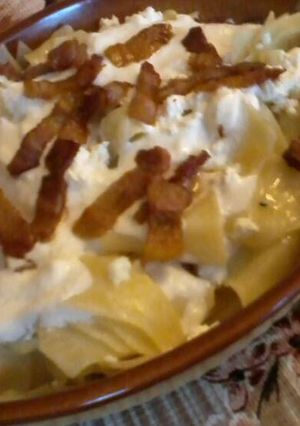 Túrós csusza recept fotója