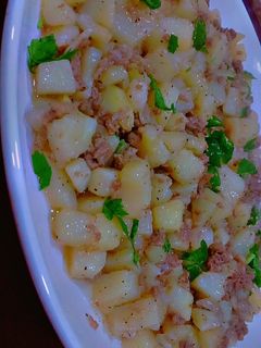 صورة لوصفة مفركة البطاطا باللحمه المفرومه