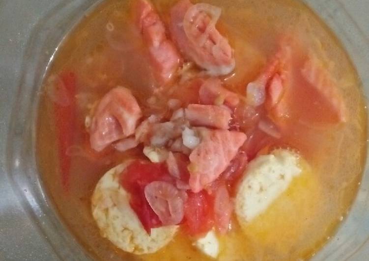 Resep Sup salmon with tofu (baby 1y+) Lezat