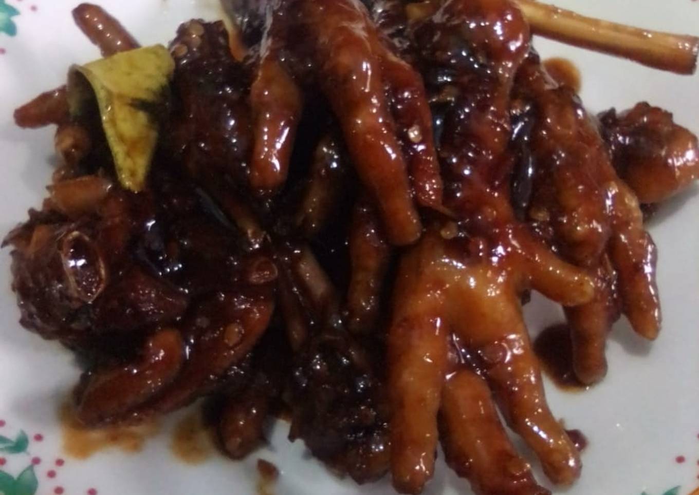 Ceker pedas saus tiram