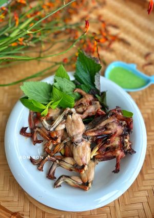 Hình của món Ếch Nướng Chao.