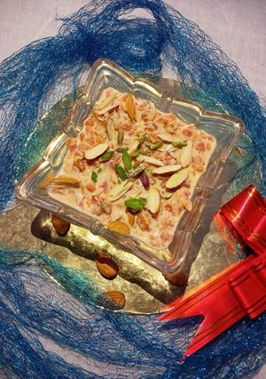 A picture of Tricolor carrot kheer.